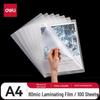 Deli Пакеты для ламинирования A4, китайская вилка (адаптер в комплекте)