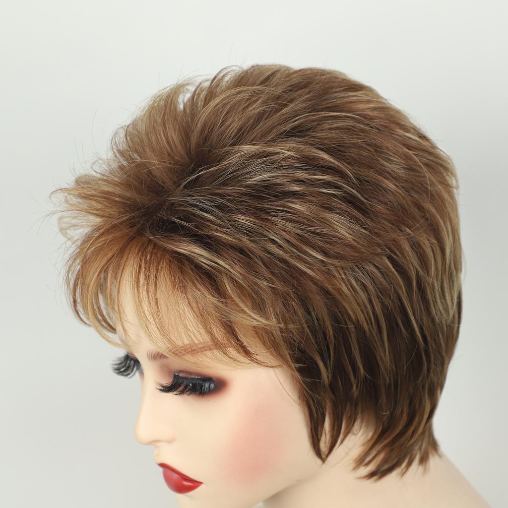 Новый модный пушистый короткий парик, высокотемпературный шелковый парик, гарнитура