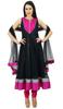 Atasi Женский готовый черный костюм Anarkali с дупаттой Salwaar Kameez