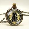 Saint St Benedict Medal Necklace Pendant Catholic Jewelry