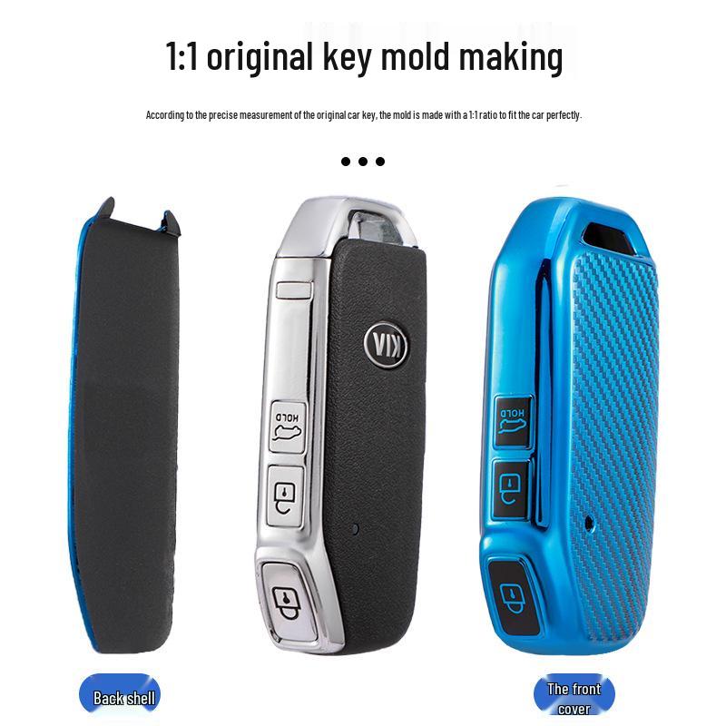 Чехол для ключа Kia: Защитный чехол из углеродного волокна для моделей K5, New Sportage, Sportage, Aopao 19 и K3