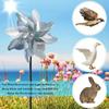 6pcs Shiny Windmill Garden Decor, Bird Protection for Yards, Farms and Balconies, for Vegetable Gardens and Outdoors