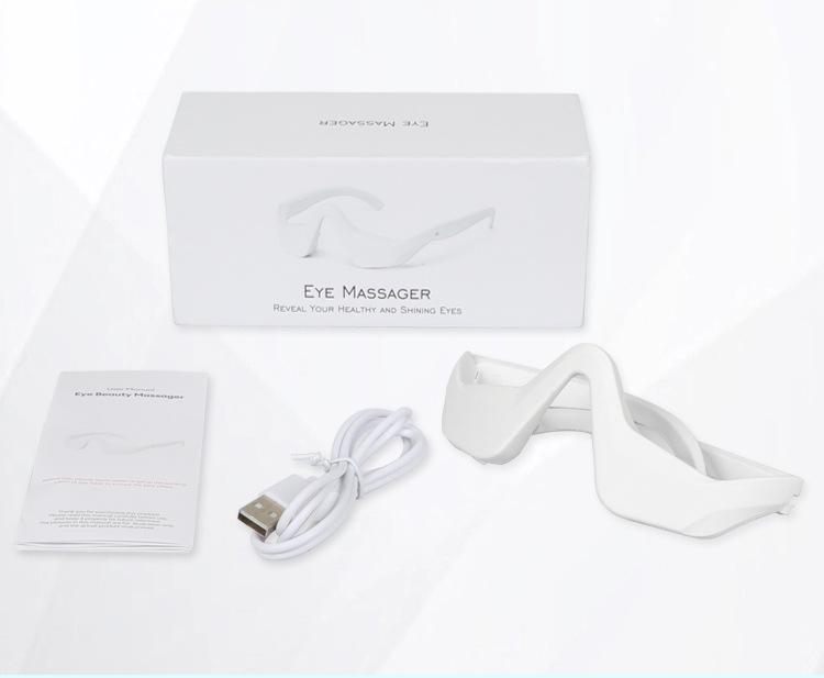 Умный массажер для глаз с красным светом: Перезаряжаемое устройство для красоты и защиты глаз