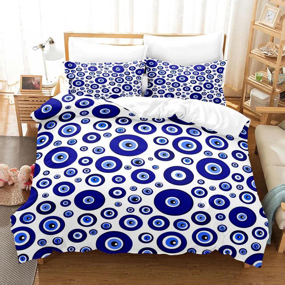 Хип-хоп Турецкий Глаз Фатимы Постельное белье Односпальный Полуторный Двуспальный Кинг-сайз Взрослые Мальчики Мужчина Спальня Пододеяльники Набор простыней
