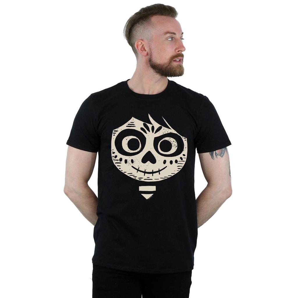 Disney Mens Coco Miguel Skeleton Face T-Shirt