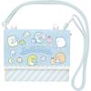 Sumikko Gurashi Pouch Blue CA46301 H115 X W145 X D20mm San-X Multi-Pocket
