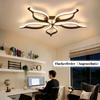 Plafonnier LED - NETTLIFE - Plafonnier LED moderne - 80 cm - 75W - Télécommande et veilleuse