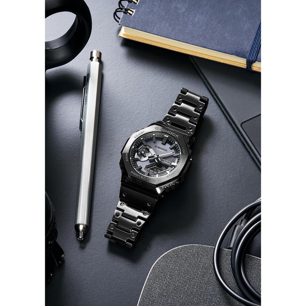 Casio Мужские часы G-Shock Full Metal Solar с Bluetooth GM-B2100BD-1AJF Black - настоящая японская модель