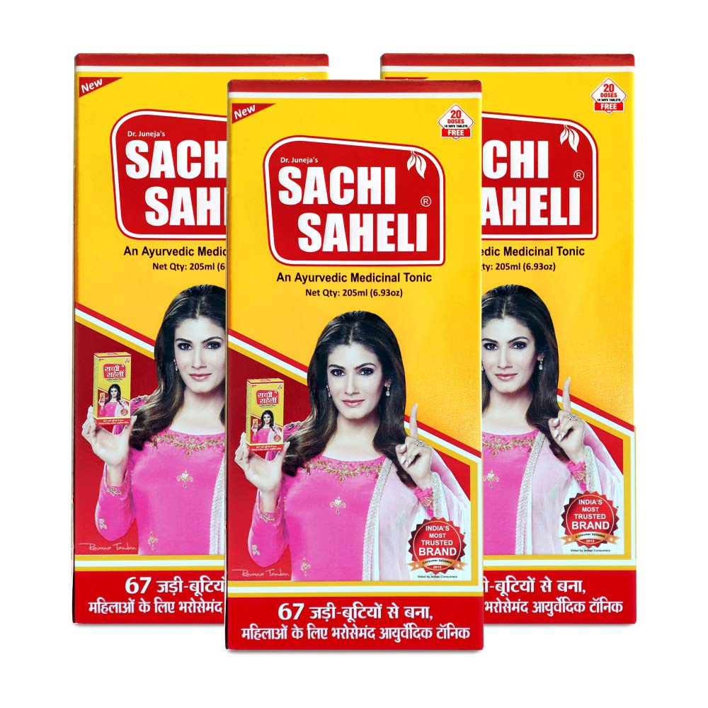 Sachi Saheli Ayurvedic Women’s Health Syrup 200 Ml Pack Of 3 For Vitality & Energy