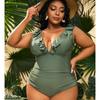 Women Bikini Sexy High Waist Bathing Suit Beach Swimwear Female Summer Swimsuit 4XL