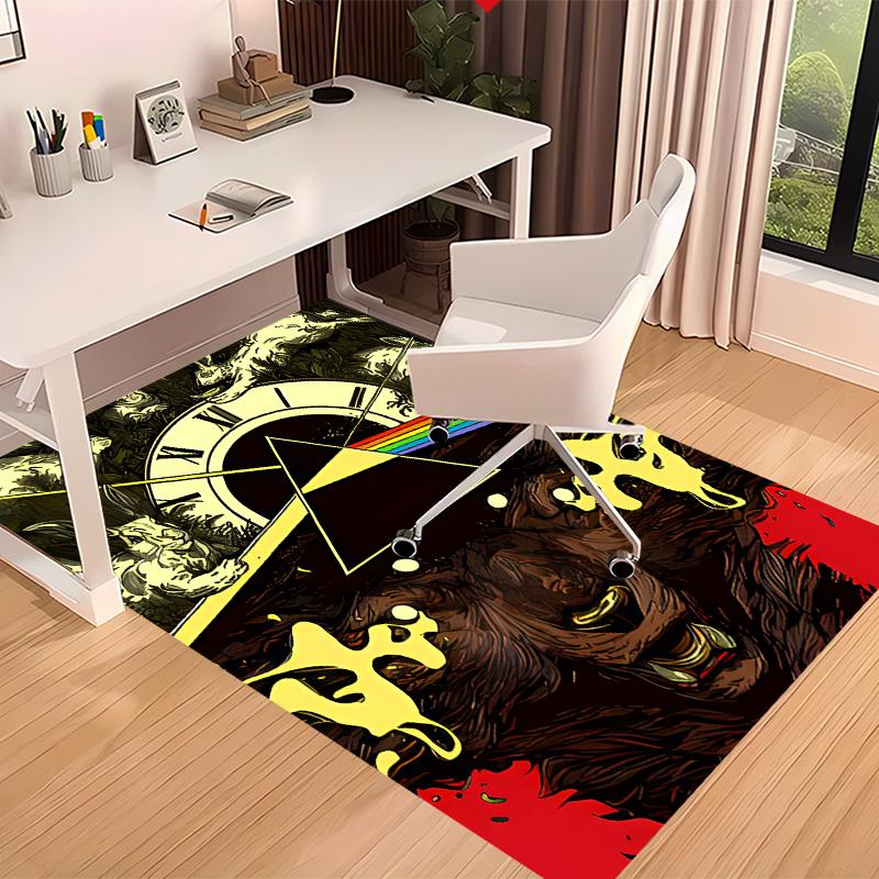 Rock Band P-Pink F-Floyd Printed Absorbent Washable Carpet, Non-Slip Bathroom Mats, Kitchen Rugs, Yoga Mat,Living Room Entrance, Camping Picnic Rugs