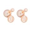 Серьги из эпоксидной смолы с кристаллами для женщин, розовые E2325WOMCY_D12P