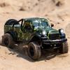 1:18 Scale All Terrain Remote Control Car, 2.4 GHz 4WD Electric Rock Crawler with LED Lights, 3