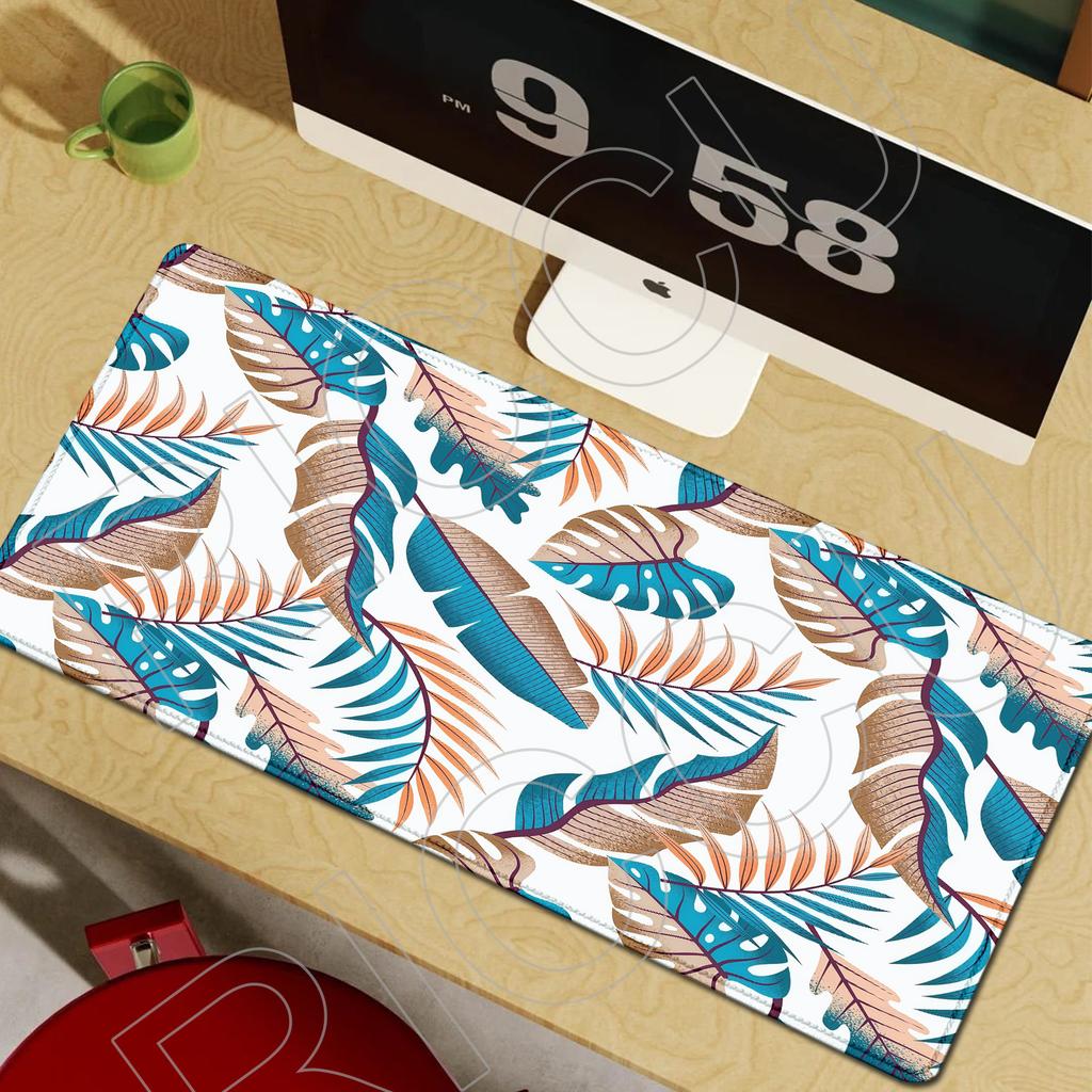 XXL Large computer retro floral mouse pad flower office desk mat Gift Game Player desktop PC accessories Keyboard protection pad