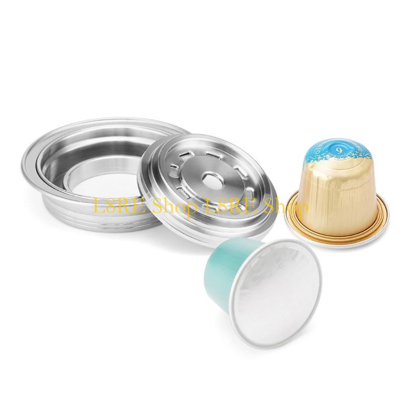L8RE Reusable Stainless Steel G Cup Small Capsules Conversion Filter Adapter for Vertuo Next Machine for Espresso Coffee