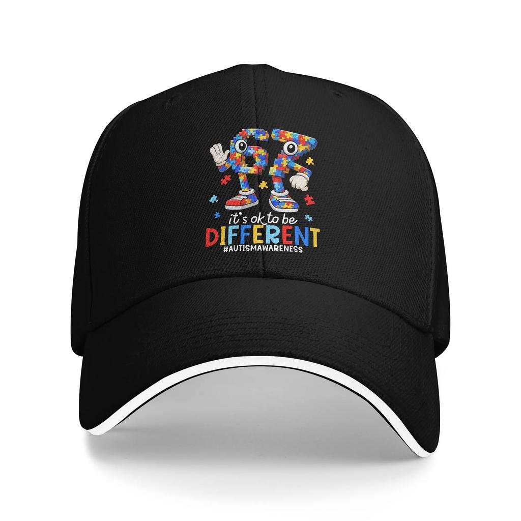 Men Women Dabbing Puzzle Autism Awareness Hat Stylish Baseball Cap Sun Hat Golf Headewear Adjustable Fit