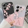 Flower Letters Patterned Soft Silicone Case For Samsung A55 M35 Xiaomi Redmi Note 13 Pro iPhone Huawei Honor Realme Camera Protective Shockproof Cover