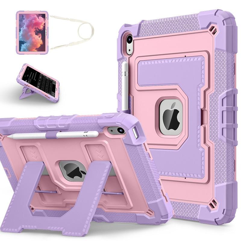 Funda For iPad 7th 8th 9th GEN10.2 Case iPad 12th A1911th Gen 11 10th 10.9 Shockproof Safe PC Silicon Hybrid Stand Tablet Cover