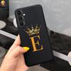 Для Samsung Galaxy A34 A 34 5G Чехол Роскошный Милый 26 Букв Цветы Корона Силиконовая Задняя Крышка Для Samsung A34 A 34 5G Чехол для Телефона