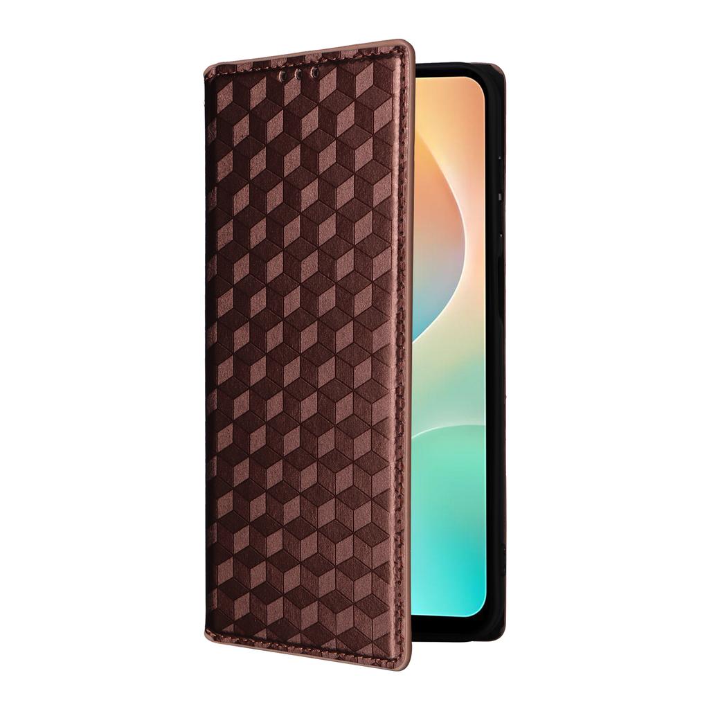 Для Samsung Galaxy M36 5G Чехол-кошелек Ромбовидный Тисненый Кожаный Чехол для Телефона