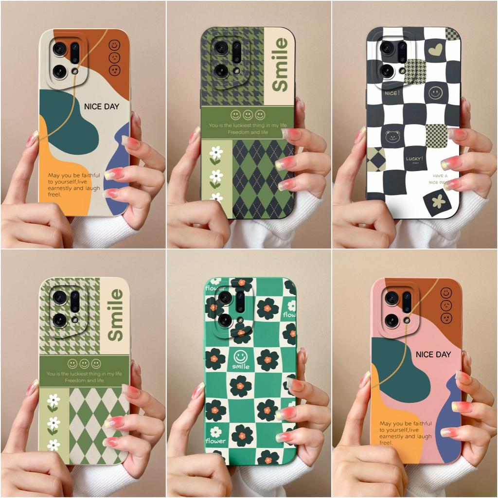 Для OPPO Narzo 50A Prime K5 K7 K7X K9X K10 Pro задняя крышка жидкостного мягкого силикона квадратный матовый противоударный защитный узор в клетку для бампера OPPO