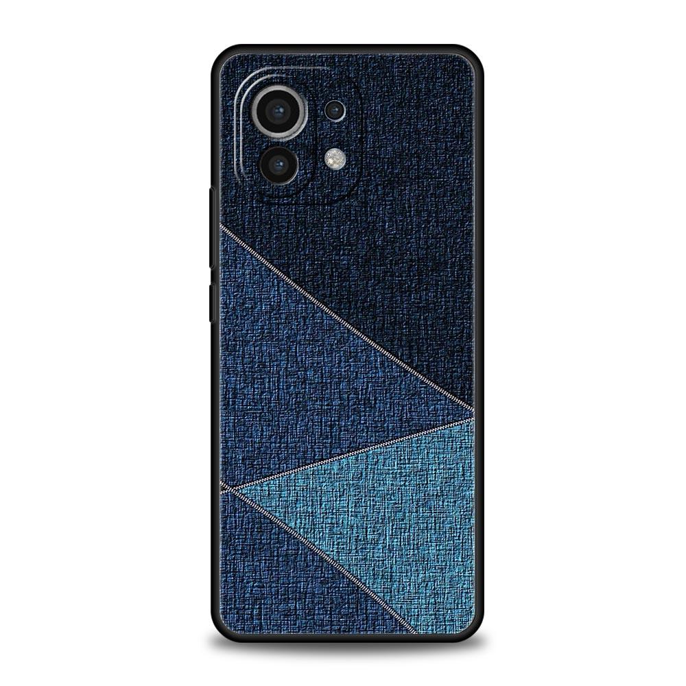 Чехол-накладка из кожи с узором для Xiaomi Mi 17 Pro Max 15 14 13 12 11 Ultra 15T 14T 13T 12T 11T Pro Lite Мягкий ТПУ корпус