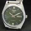 ВОССТАНОВЛЕННЫЕ ВИНТАЖНЫЕ МУЖСКИЕ ЧАСЫ SEIKO 5 AUTOMATIC JAPAN С ЗЕЛЕНЫМ ЦИФЕРБЛАТОМ a434687-2