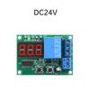 Многофункциональный цифровой реле-таймер DC12V/24V, 3-значный красный дисплей 0,36 дюйма, время задержки выключения / задержка включения / циклический режим Вкл/Выкл