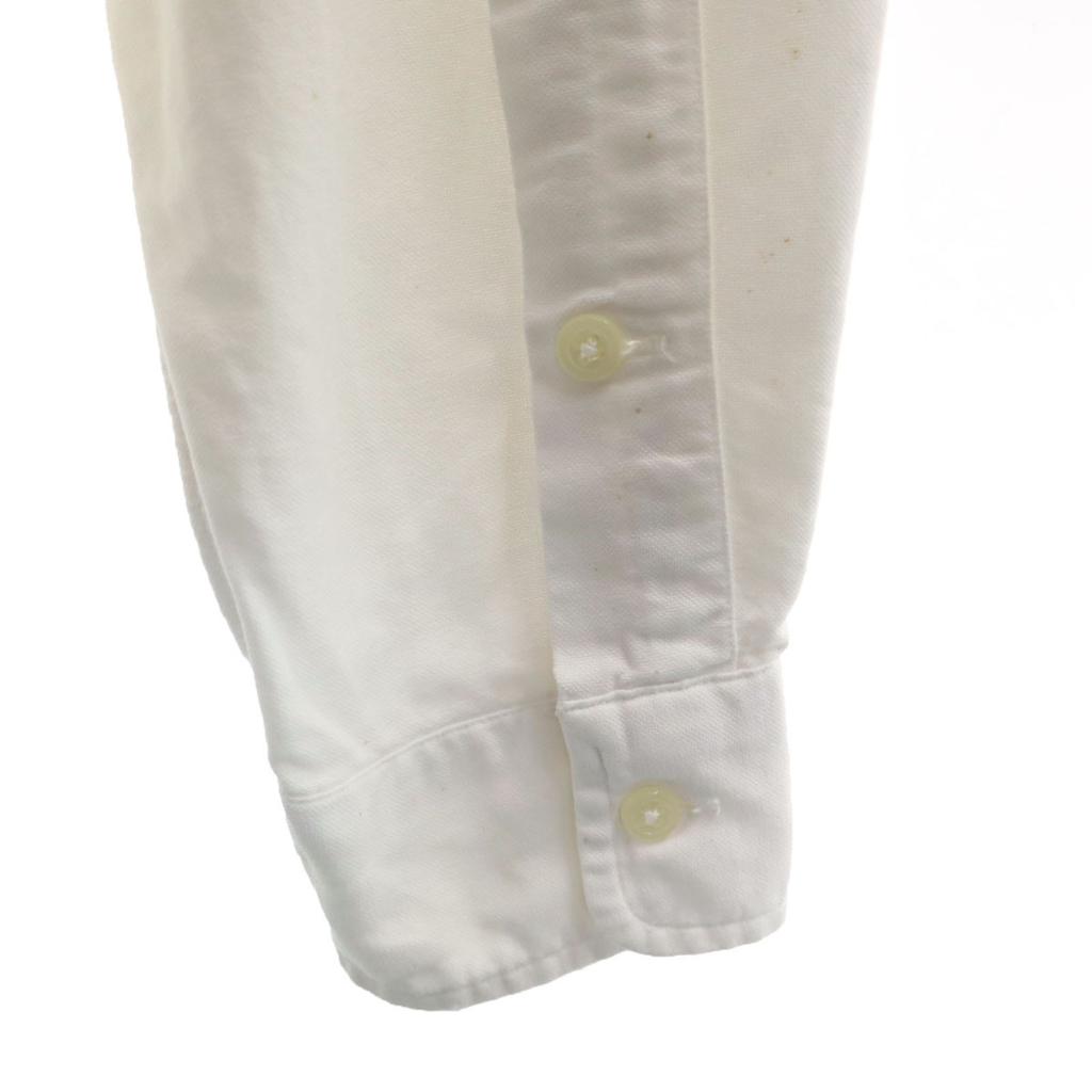 RRL 90-е годы Старая бирка с инициалами красная 3 звезды Рубашка с длинным рукавом на пуговицах S белая Мужская Б/У