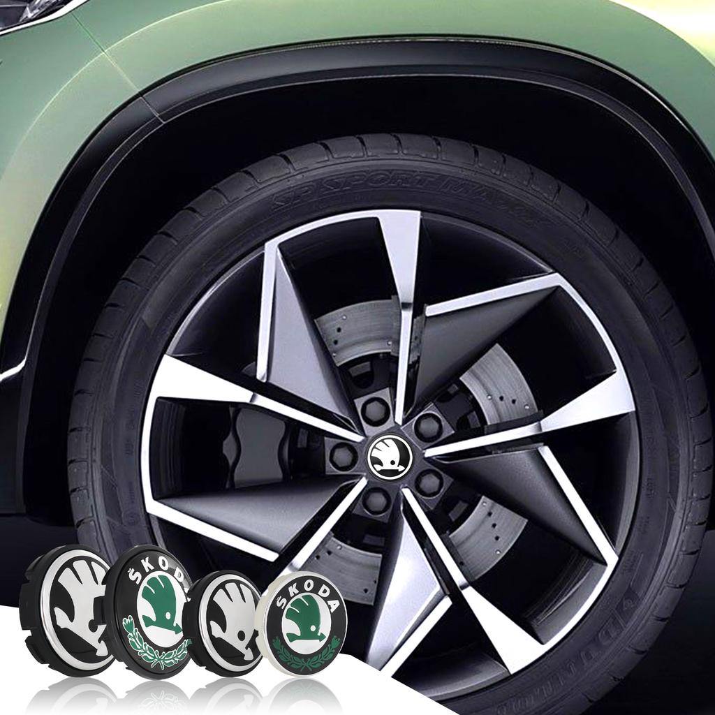 55MM/65MM Original Hub Caps Car Wheel Center Covers Decoration For Skoda Yeti Octavia VII 2 3 a5 Fabia Kodiaq Rapid Karoq Superb