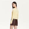 VEROMODA Ruffle V-Neck Knit Sweater