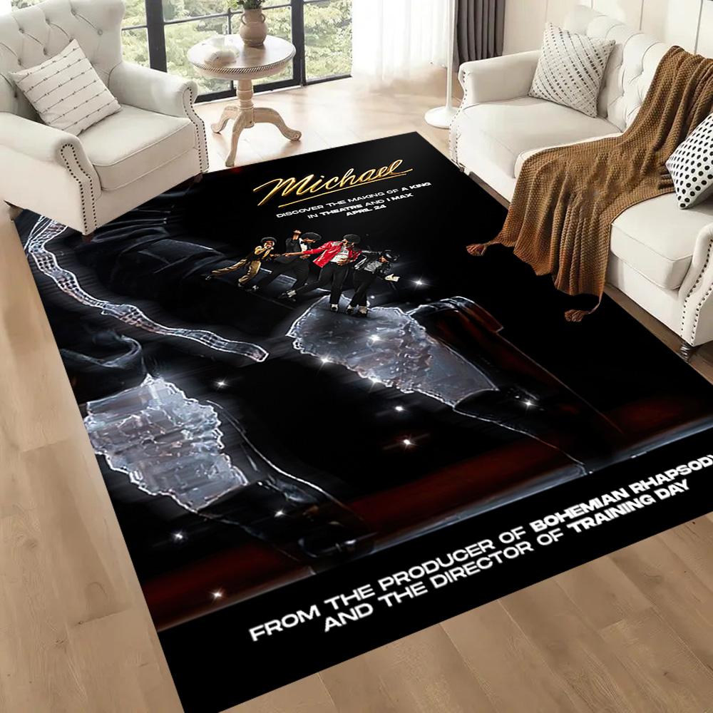 Michael Jackson 45 Floor Mat Perfect for Entryway Hallway Bedrooms Study room Anti-slip Rug Anime Office Decor