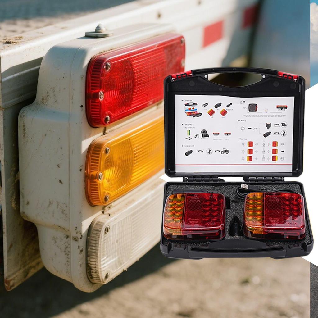 Задние фонари для прицепа Задние фонари Буксировочный прицеп Предупреждающий свет Универсальная лампа безопасности Предупреждающая лампа Аксессуары для ночной езды