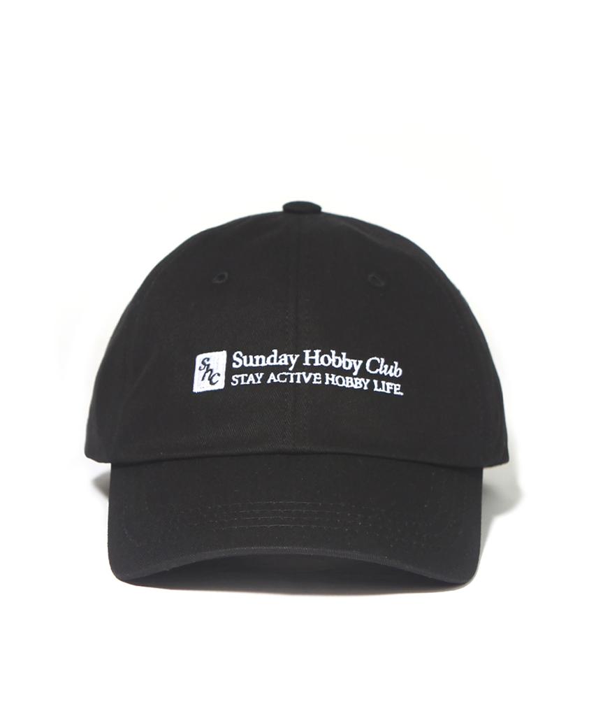 Кепка с изогнутым козырьком и квадратным логотипом Sunday Hobby Club - Черная
