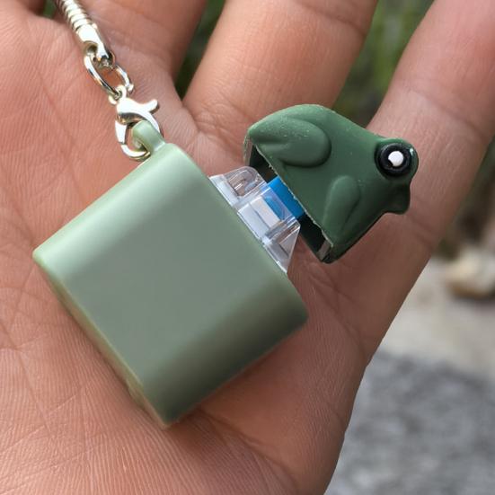 2 шт. Свинка Клавиатура Свет Стресс Тревога Непоседа Игрушка со Звуком Облегчение Перезаряжаемая Лягушка Животное