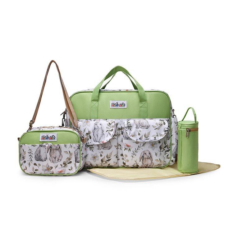 Mommy bag, single-shoulder crossbody, waterproof, multi-functional, for outings with baby, portable maternity bag