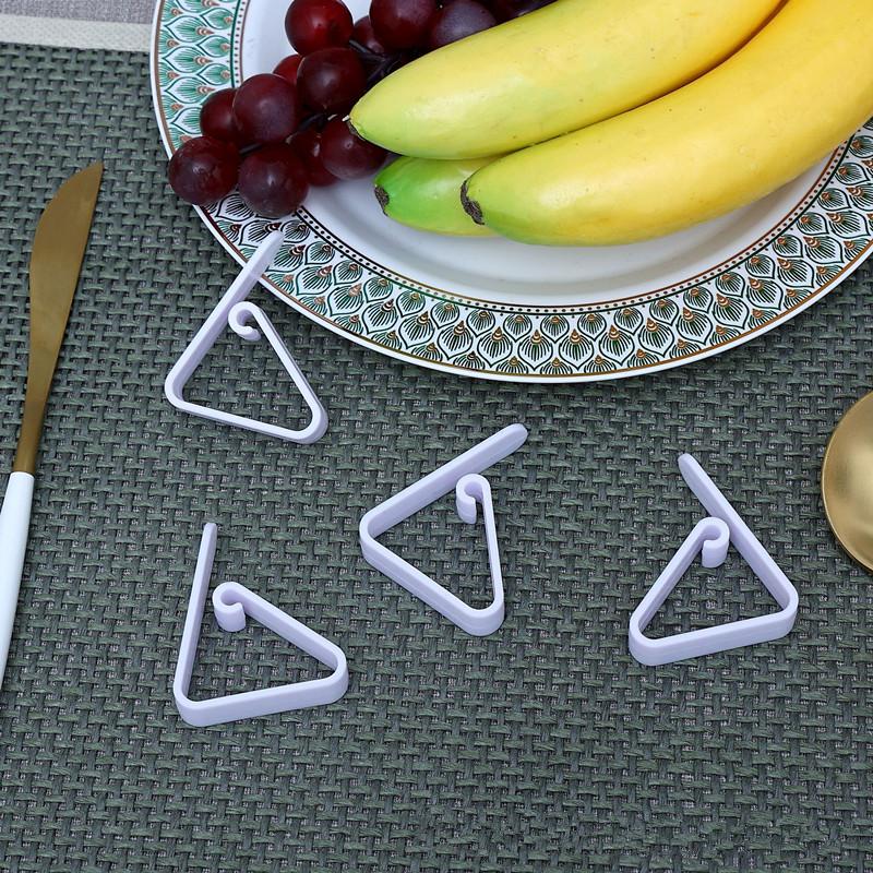 10pcs Tablecloth Transparent Anti Slip Clip Fixing Buckle Household Table Corner Tablecloth Clip Fixing Device Plastic Buckle