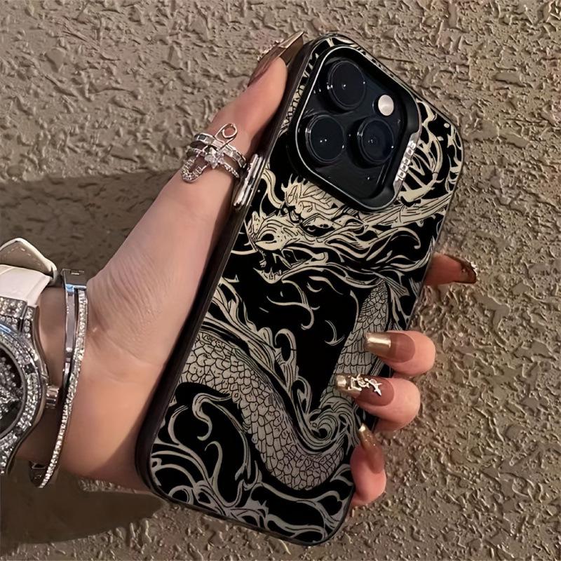 Самозаряжающийся чехол с китайским драконом для iPhone 16/15/14/13/12/11