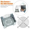 Outdoor Alcohol Stove Holder Camping Mini Foldable Wax Furnace with Stainless Steel Disc Wire Bracket Camping Burner Accessories