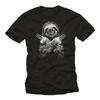 Summer Makaya Funny Animal Tshirt for Men  Cool Sloth Gift Black Mens Round Neck Short Sleeved Tshirt