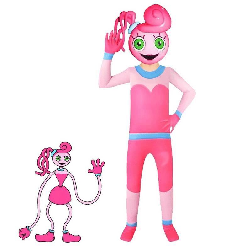 Playtime Jumpsuit Poppy Roleplay Outfit Kids Cosplay Costumes Halloween Party