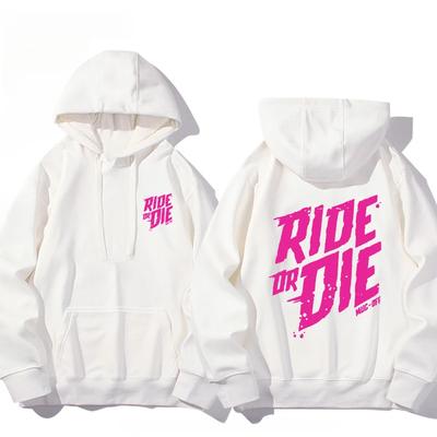 Свитшот Muc Off Ride or Die с принтом мужской осенне-зимний с капюшоном мужской и женский повседневный и стильный топ с капюшоном