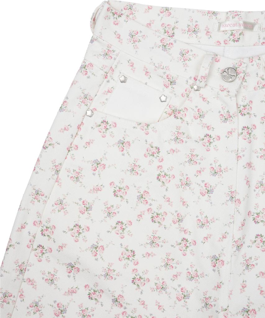 SWEATSWEET Sweet Flower Pants - Cream