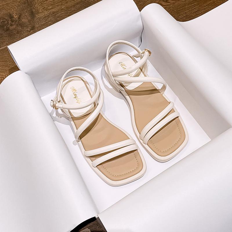 Fashion 2024 Summer Women's Outdoor Sandals Korean Style Fashion Work Shoes Party High Heels Ladies Casual Shoes Free Shipping 41-43