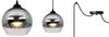 ELEGANT CHROME LED SPIDER HANGING LAMP