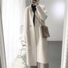 Winter Wild Mohair Warmth Thick Imitation Mink Wool Women Loose Cardigan Mid-length Over The Knee Thick Coat Windbreaker Women Knit