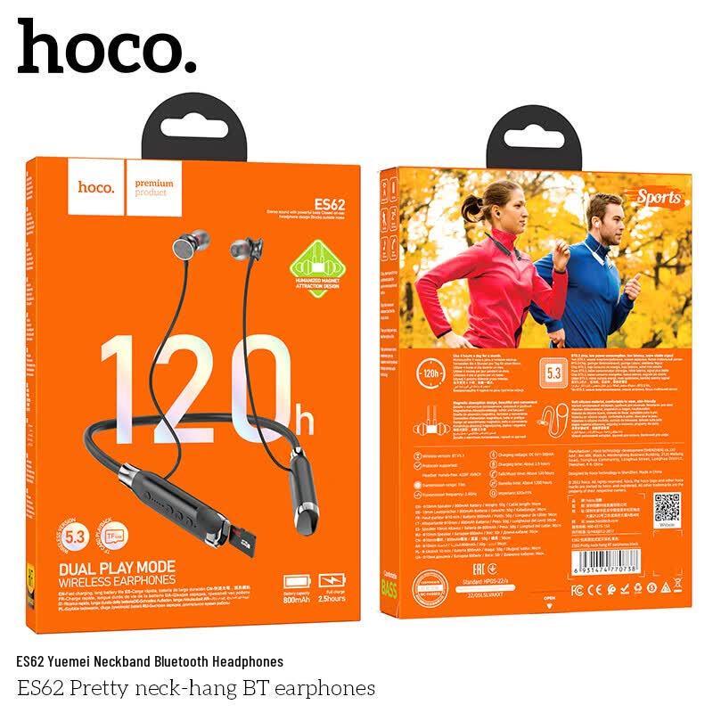 HOCO. Беспроводные спортивные наушники-гарнитура ES62