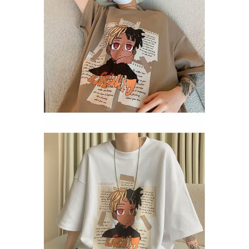 Short Sleeve T-shirt Men's Fashion Brand Summer Loose Half Sleeve 2024 New Internet Celebrity Fashion Ins Simple Printed Top