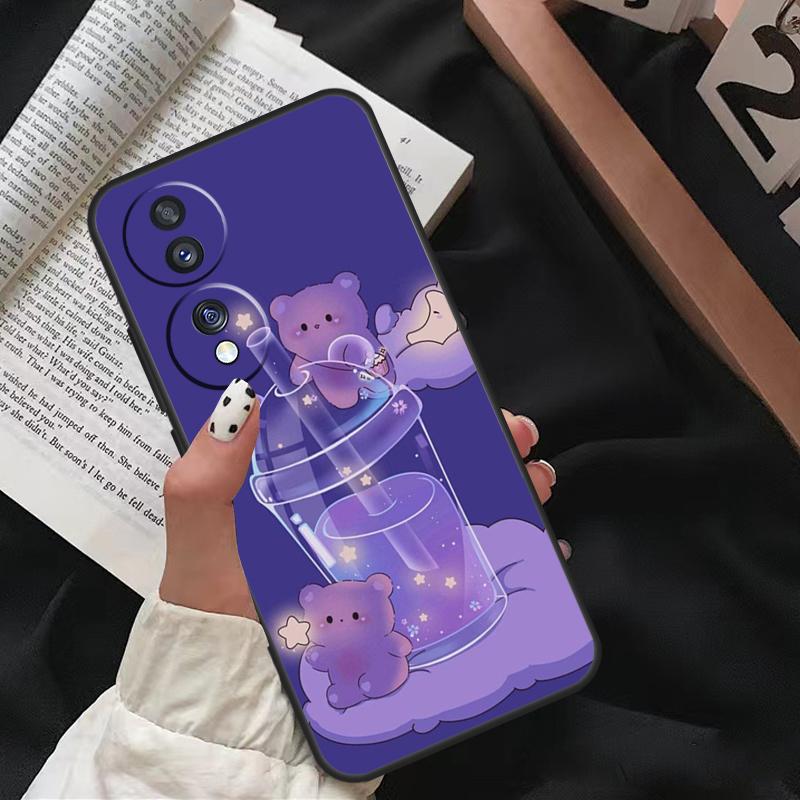 Фиолетовый эстетичный Чехол For Honor Magic 7 Lite 6 8 Pro Для Honor 200 400 50 70 90 X8c X8b X9a X9b X9c X9d Win RT