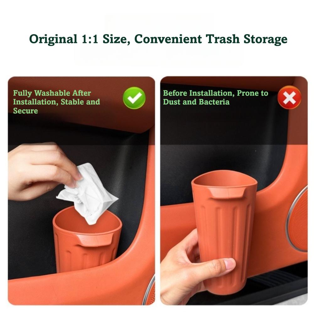 Waterproof Car Trash Can Anti-Slip Design Car Storage Bag Car Drink Rack Car Interior Accessories